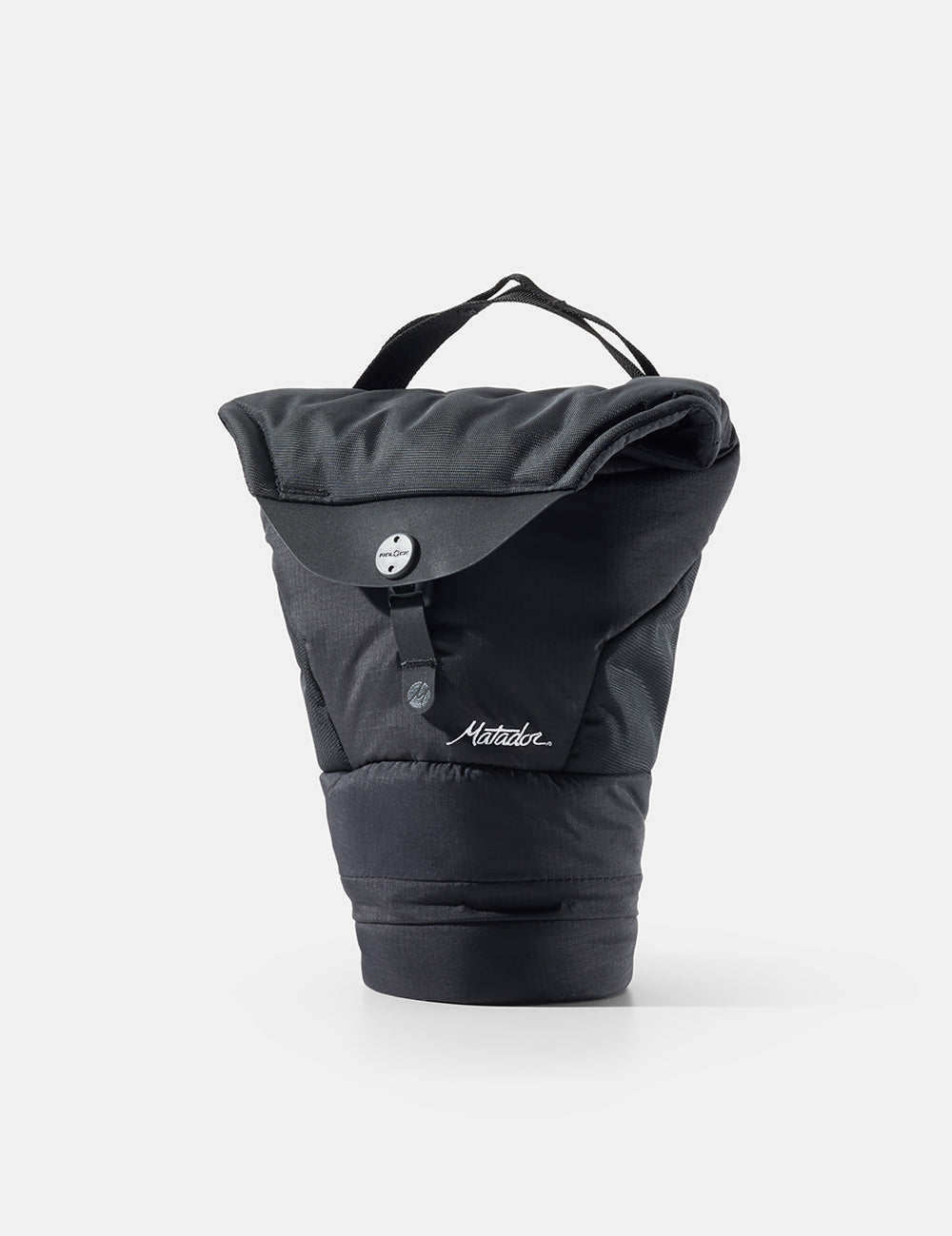 Black camera base layer with a visible brand logo on a white background